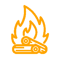 wood to heat logo