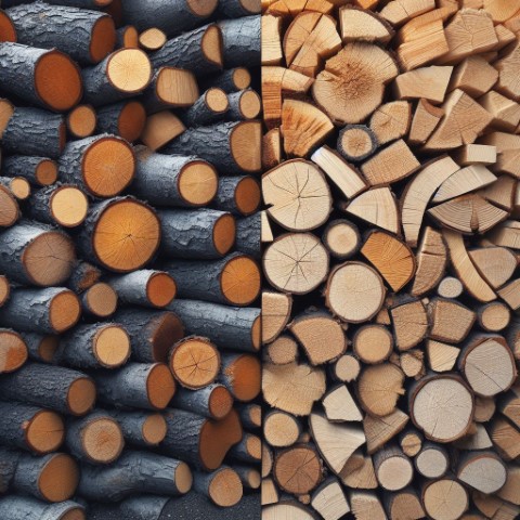 Seasoned vs unseasoned firewood